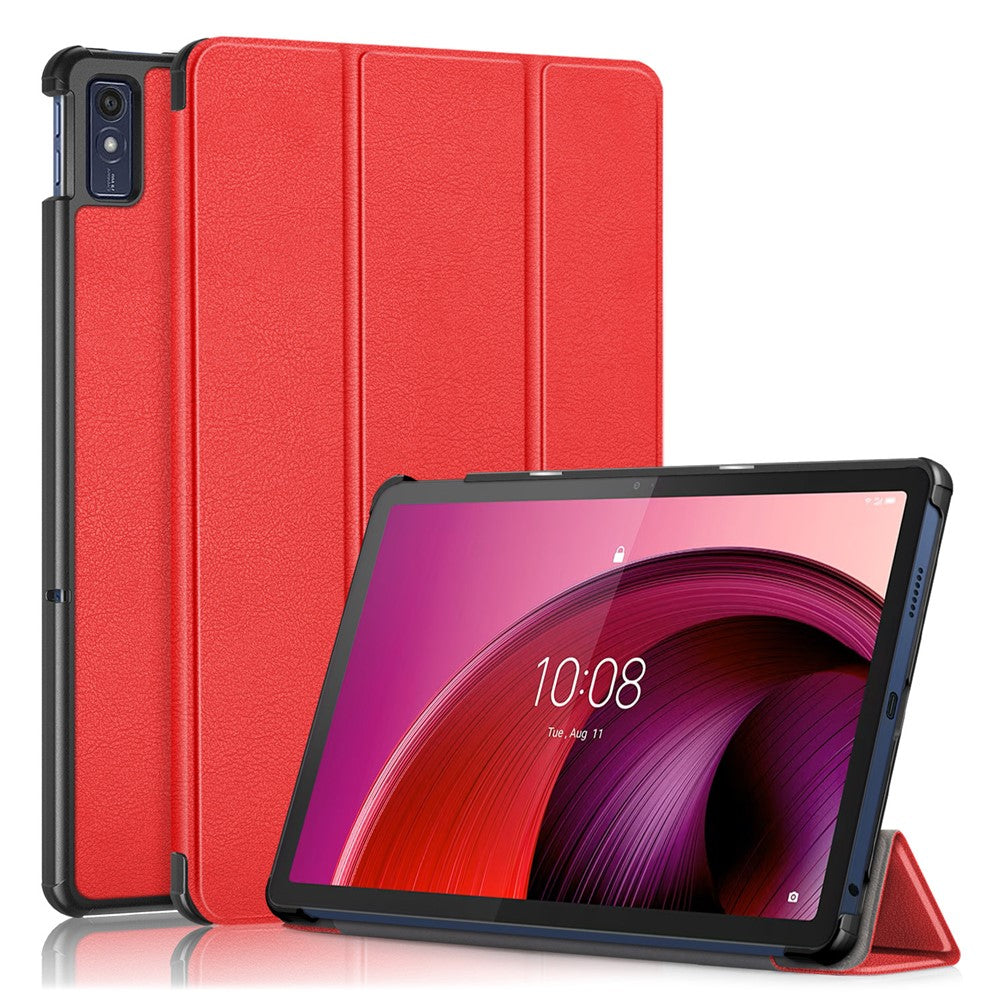 For Lenovo Tab M10 5G TB-360ZU Trifold Stand Smart Case PU Leather Full Body Protective Tablet Cover