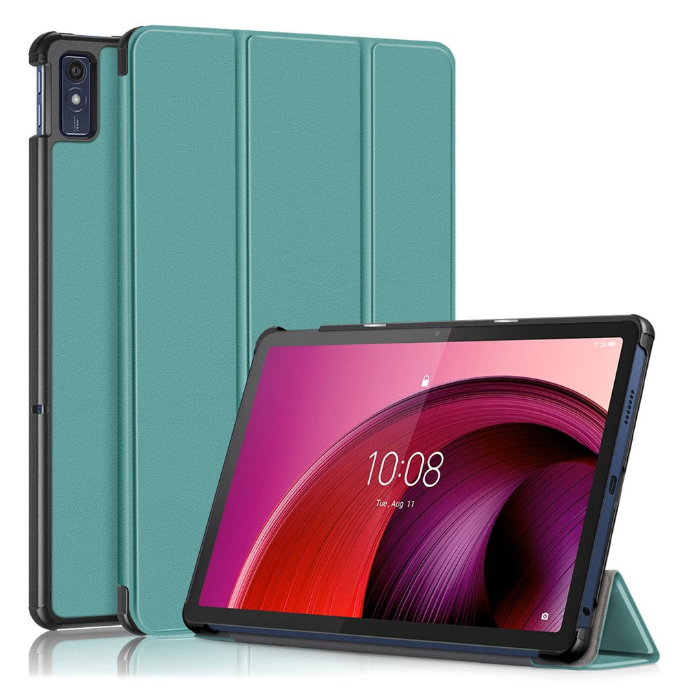 For Lenovo Tab M10 5G TB-360ZU Trifold Stand Smart Case PU Leather Full Body Protective Tablet Cover