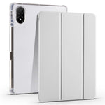Til Honor Pad V8 Pro Trifold Stand Tablet Case PU-læder Gennemsigtigt TPU-bagcover Smart Cover med Blyantsholder