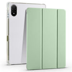 Til Honor Pad V8 Pro Trifold Stand Tablet Case PU-læder Gennemsigtigt TPU-bagcover Smart Cover med Blyantsholder