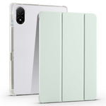 Til Honor Pad V8 Pro Trifold Stand Tablet Case PU-læder Gennemsigtigt TPU-bagcover Smart Cover med Blyantsholder