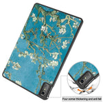 For Lenovo Tab M10 5G PU Leather Trifold Stand Cover Pattern Printing Auto Wake / Sleep Tablet Case