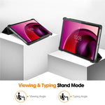 For Lenovo Tab M10 5G Tri-fold Stand Smart Cover PU Leather Auto Wake / Sleep Tablet Case