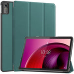 For Lenovo Tab M10 5G Tri-fold Stand Smart Cover PU Leather Auto Wake / Sleep Tablet Case