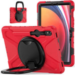 For Samsung Galaxy Tab S10 Lite / S10 FE / S9 FE / S9 / S8 / S7 PC+Silicone Case Rotating Kickstand Tablet Cover