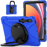 For Samsung Galaxy Tab S10 Lite / S10 FE / S9 FE / S9 / S8 / S7 PC+Silicone Case Rotating Kickstand Tablet Cover
