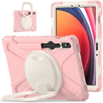 For Samsung Galaxy Tab S10 Lite / S10 FE / S9 FE / S9 / S8 / S7 PC+Silicone Case Rotating Kickstand Tablet Cover