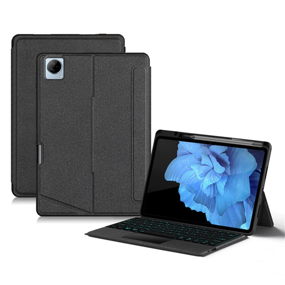 For vivo Pad Leather Case + Bluetooth-compatible Keyboard with Backlight Trackpad