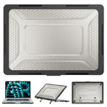 For MacBook Air 15-inch (2026) A3448 / (2025) A3241 / (2024) A311 / (2023) A2941 Anti-Slip Laptop Case Honeycomb Heat Dissipation Kickstand PC+TPU Cover