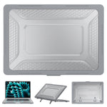For MacBook Air 15-inch (2026) A3448 / (2025) A3241 / (2024) A311 / (2023) A2941 Anti-Slip Laptop Case Honeycomb Heat Dissipation Kickstand PC+TPU Cover