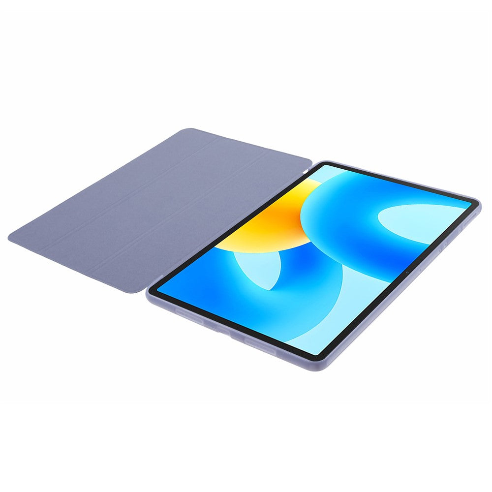 For Huawei MatePad 11.5 PU Leather + Silicone Shockproof Cover Anti-Drop Tri-Fold Stand Tablet Case
