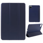 For Xiaomi Pad 6 / 6 Pro Tri-Fold Stand Protective Cover PU Leather + Matte TPU Tablet Case