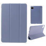 For Xiaomi Pad 6 / 6 Pro Tri-Fold Stand Protective Cover PU Leather + Matte TPU Tablet Case