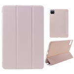 For Xiaomi Pad 6 / 6 Pro Tri-Fold Stand Protective Cover PU Leather + Matte TPU Tablet Case