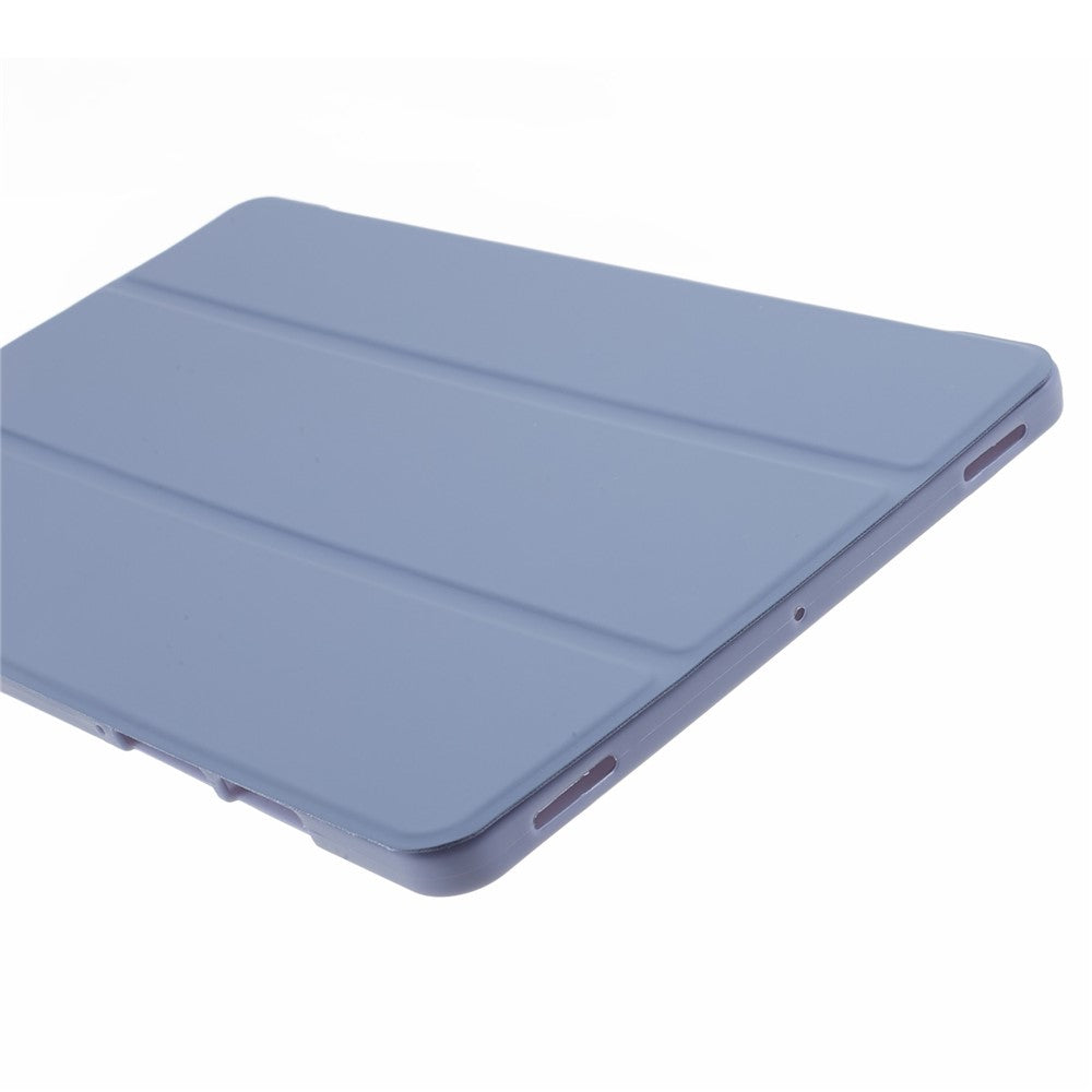 Til Samsung Galaxy Tab S9 PU+Matte TPU Tablet Cover Anti-Fald Beskyttelsescover med Tre-Fold Stand