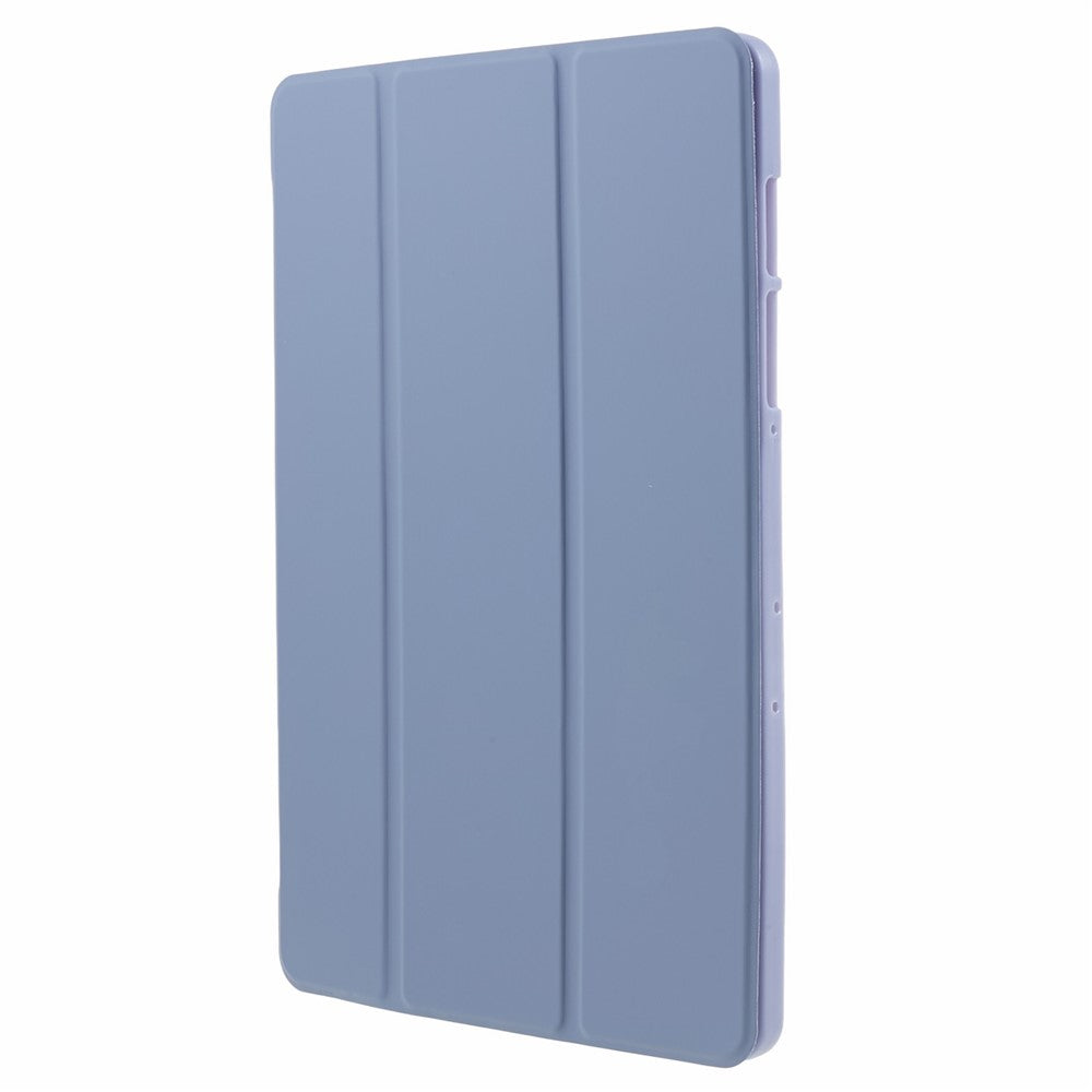 Til Samsung Galaxy Tab S9 PU+Matte TPU Tablet Cover Anti-Fald Beskyttelsescover med Tre-Fold Stand