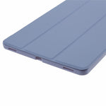 Til Samsung Galaxy Tab S9 PU+Matte TPU Tablet Cover Anti-Fald Beskyttelsescover med Tre-Fold Stand