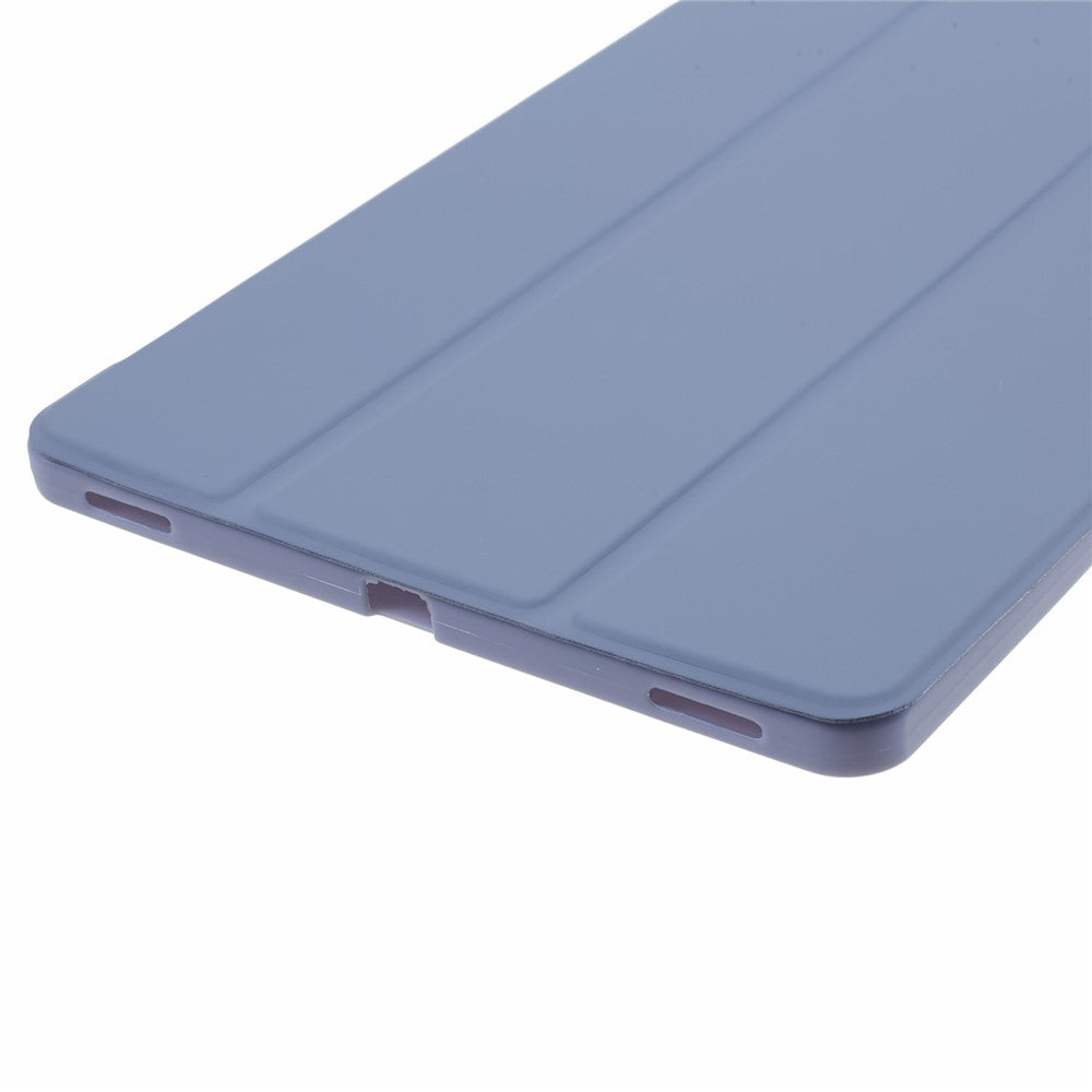 Til Samsung Galaxy Tab S9 PU+Matte TPU Tablet Cover Anti-Fald Beskyttelsescover med Tre-Fold Stand