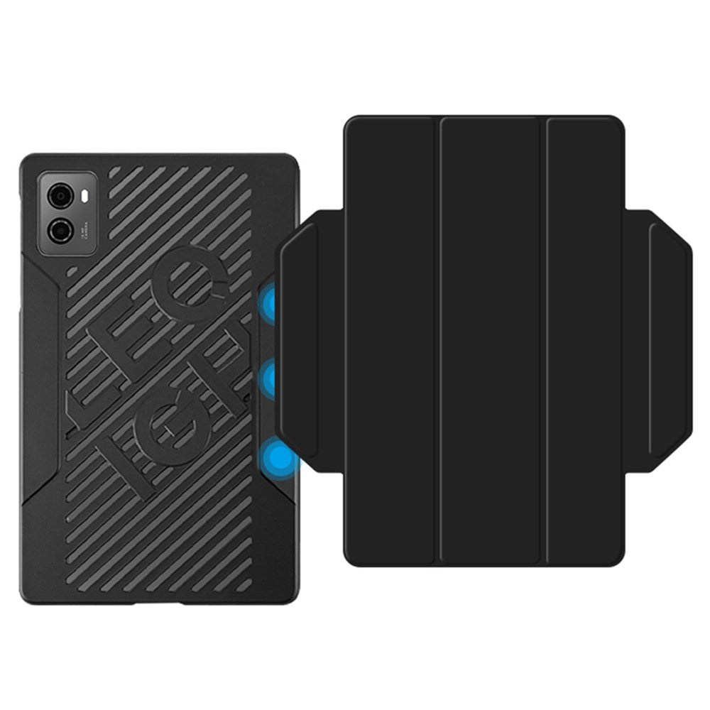 For Lenovo Legion Y700 Tri-Fold Stand Protective Tablet Case Magnetic Absorption PU Leather Cover