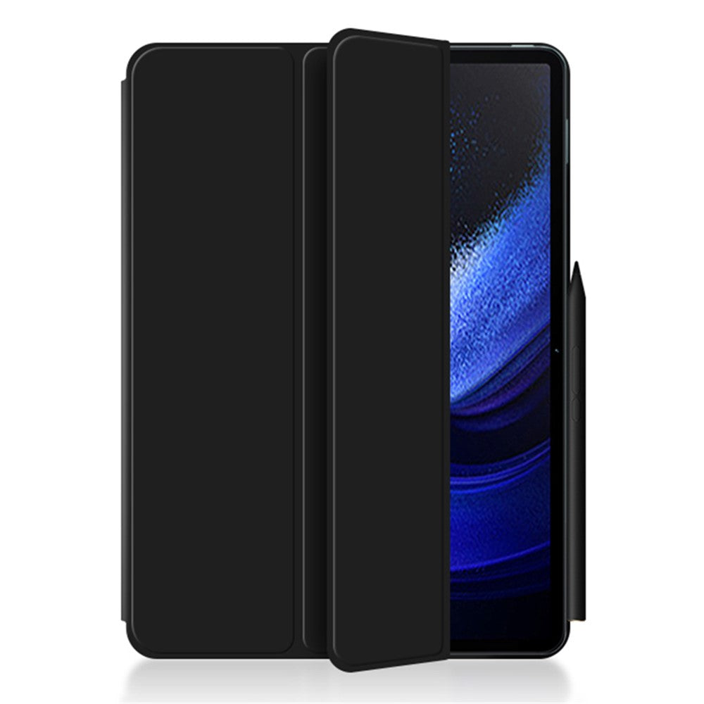 For Xiaomi Pad 6 Max 14 Anti-scratch PU Leather Tablet Case Trifold Stand Magnetic Protective Cover