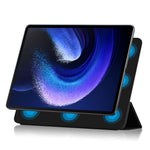For Xiaomi Pad 6 Max 14 Tri-fold Stand PU Leather Magnetic Absorption Tablet Case Auto Sleep  /  Wake Cover