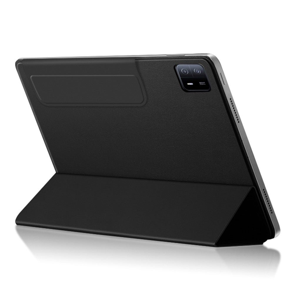 For Xiaomi Pad 6 Max 14 Tri-fold Stand PU Leather Magnetic Absorption Tablet Case Auto Sleep  /  Wake Cover