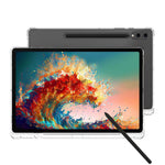 Til Samsung Galaxy Tab S9 Ultra Gennemsigtigt Cover TPU Tablet Etui Forstærkede Hjørner Skal med Penneholder