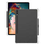 For Samsung Galaxy Tab S9+ TPU Tablet Case Reinforced Corners Transparent Protection Cover with Pen Slot