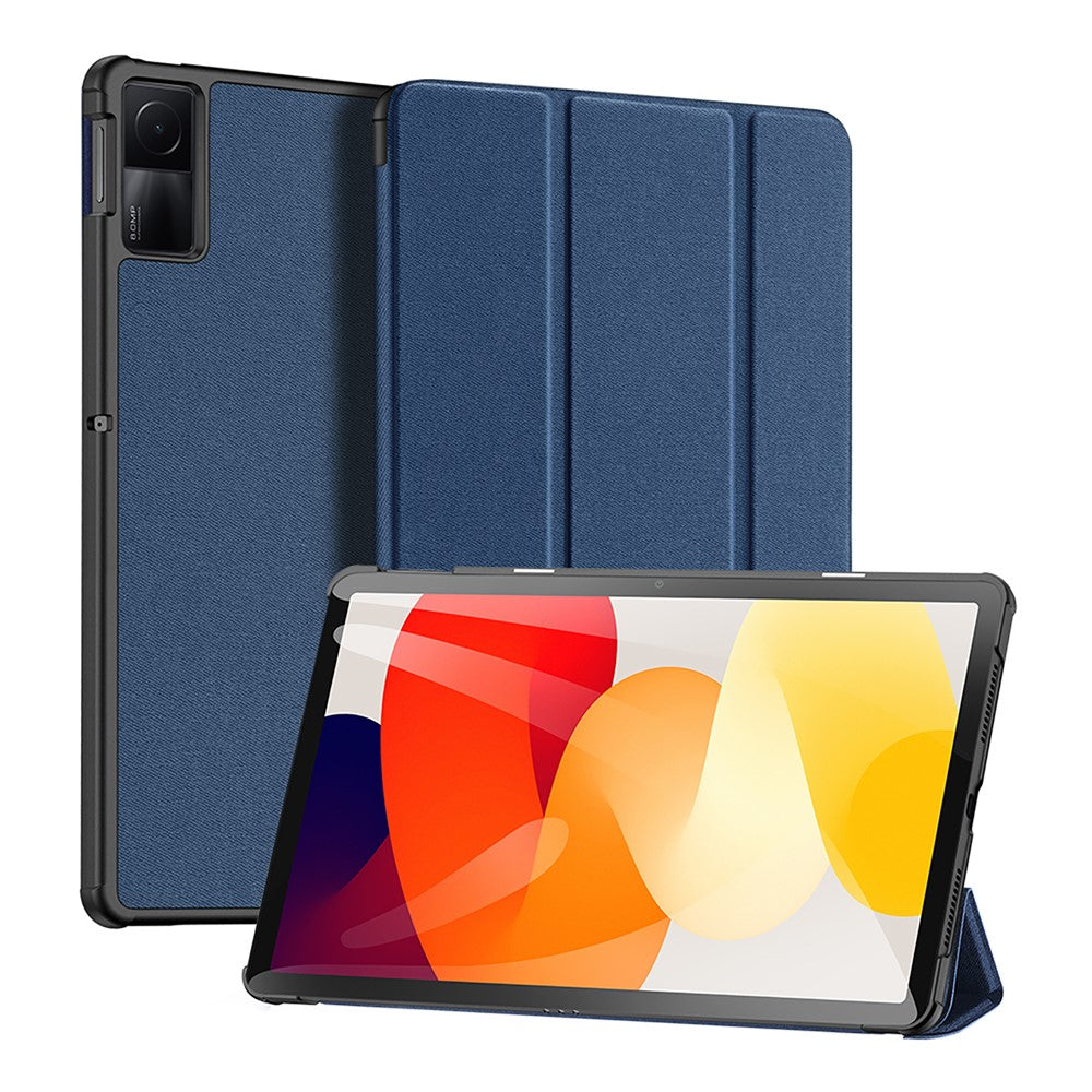 DUX DUCIS Domo Series for Xiaomi Redmi Pad SE PU Leather Tablet Case Tri-fold Stand Tablet Cover