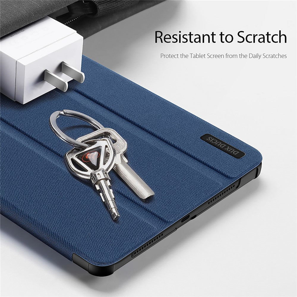 DUX DUCIS Domo Series for Xiaomi Redmi Pad SE PU Leather Tablet Case Tri-fold Stand Tablet Cover