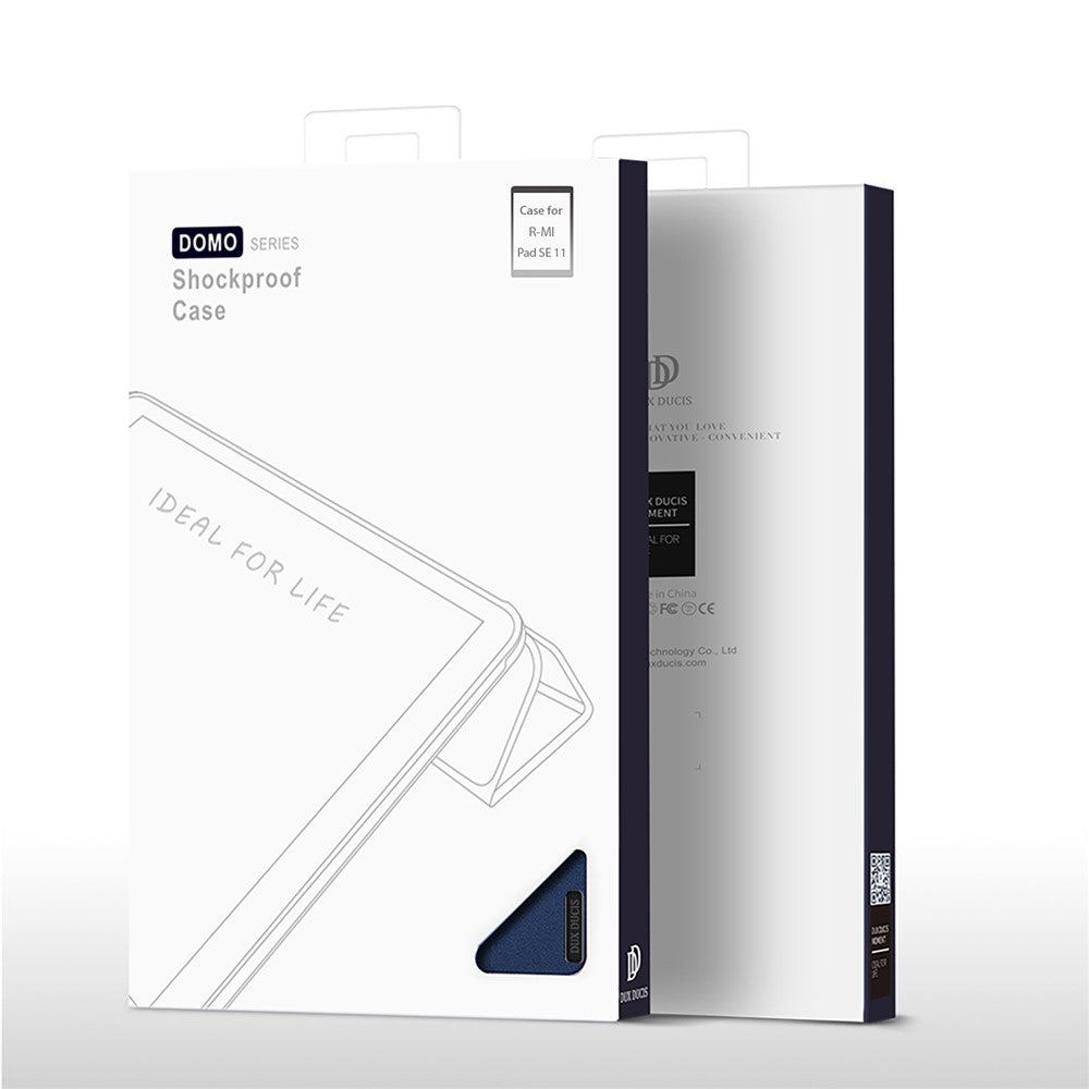 DUX DUCIS Domo Series for Xiaomi Redmi Pad SE PU Leather Tablet Case Tri-fold Stand Tablet Cover