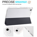 For Huawei MatePad 11.5 Smart Trifold Stand Case PU Leather Transparent TPU Back Tablet Cover with Pencil Holder