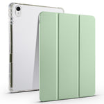 For Huawei MatePad 11.5 Smart Trifold Stand Case PU Leather Transparent TPU Back Tablet Cover with Pencil Holder