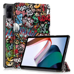 For Xiaomi Redmi Pad SE Tri-fold Stand Tablet Case Pattern Printing PU Leather Tablet Cover