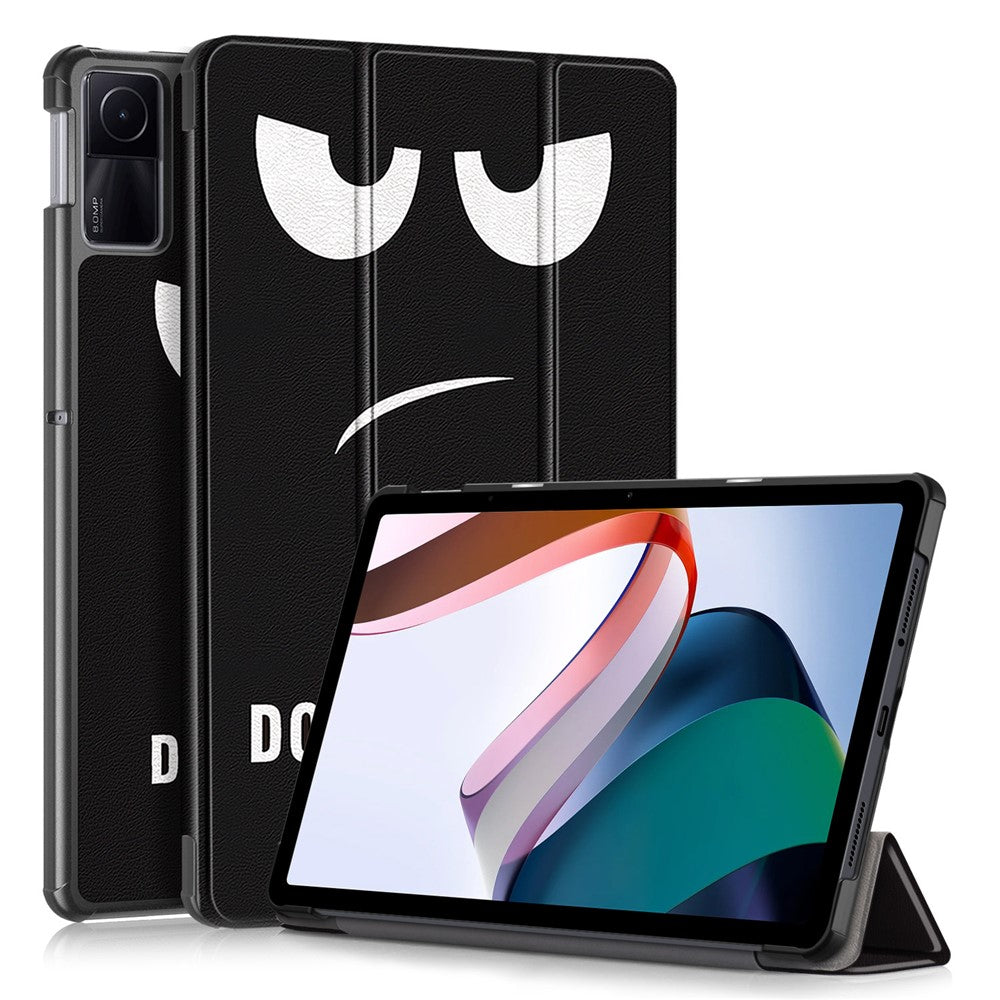 For Xiaomi Redmi Pad SE Tri-fold Stand Tablet Case Pattern Printing PU Leather Tablet Cover