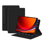 Til Samsung Galaxy Tab S8 Ultra PU-læder magnetisk tablet-etui med foldbar stander