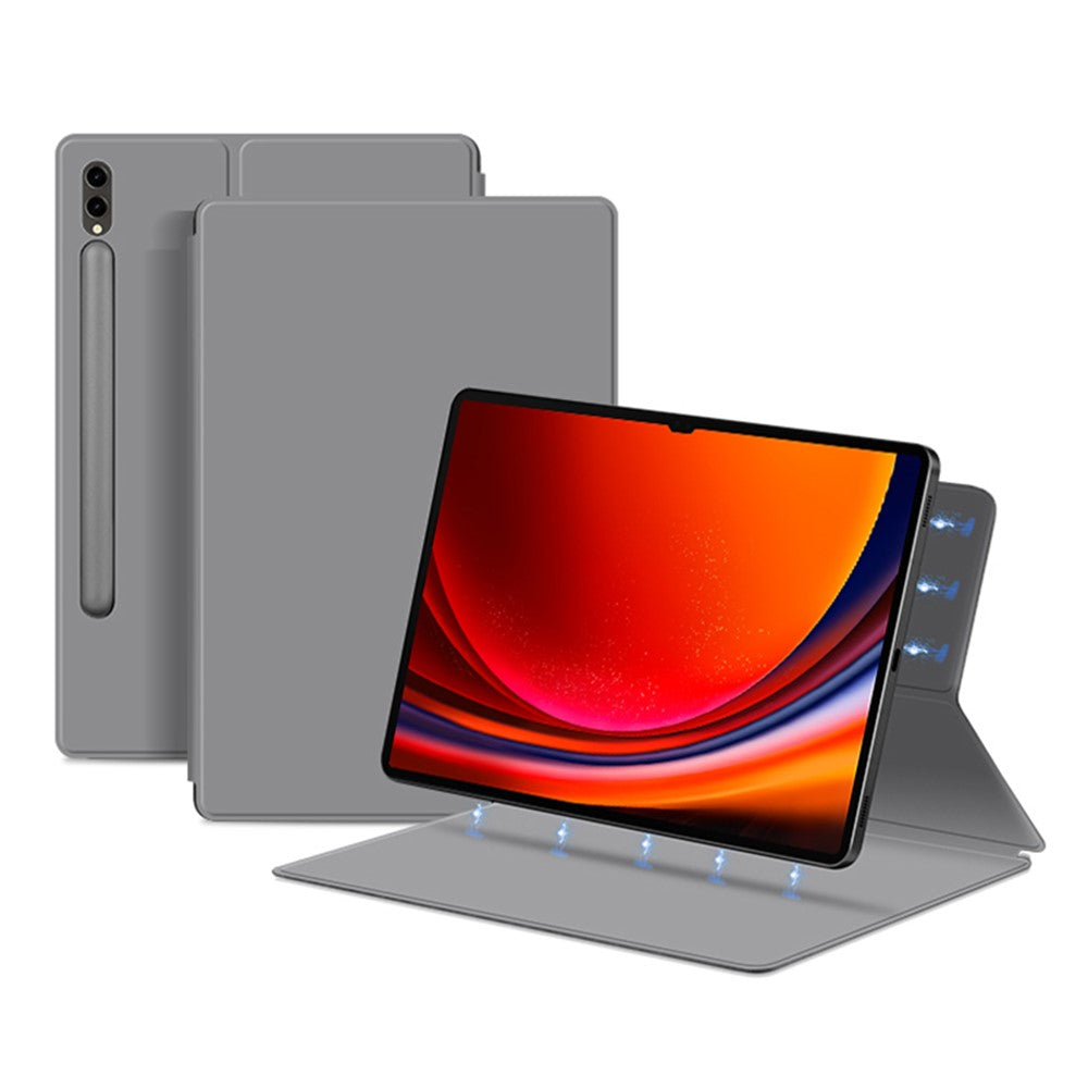 Til Samsung Galaxy Tab S8 Ultra PU-læder magnetisk tablet-etui med foldbar stander