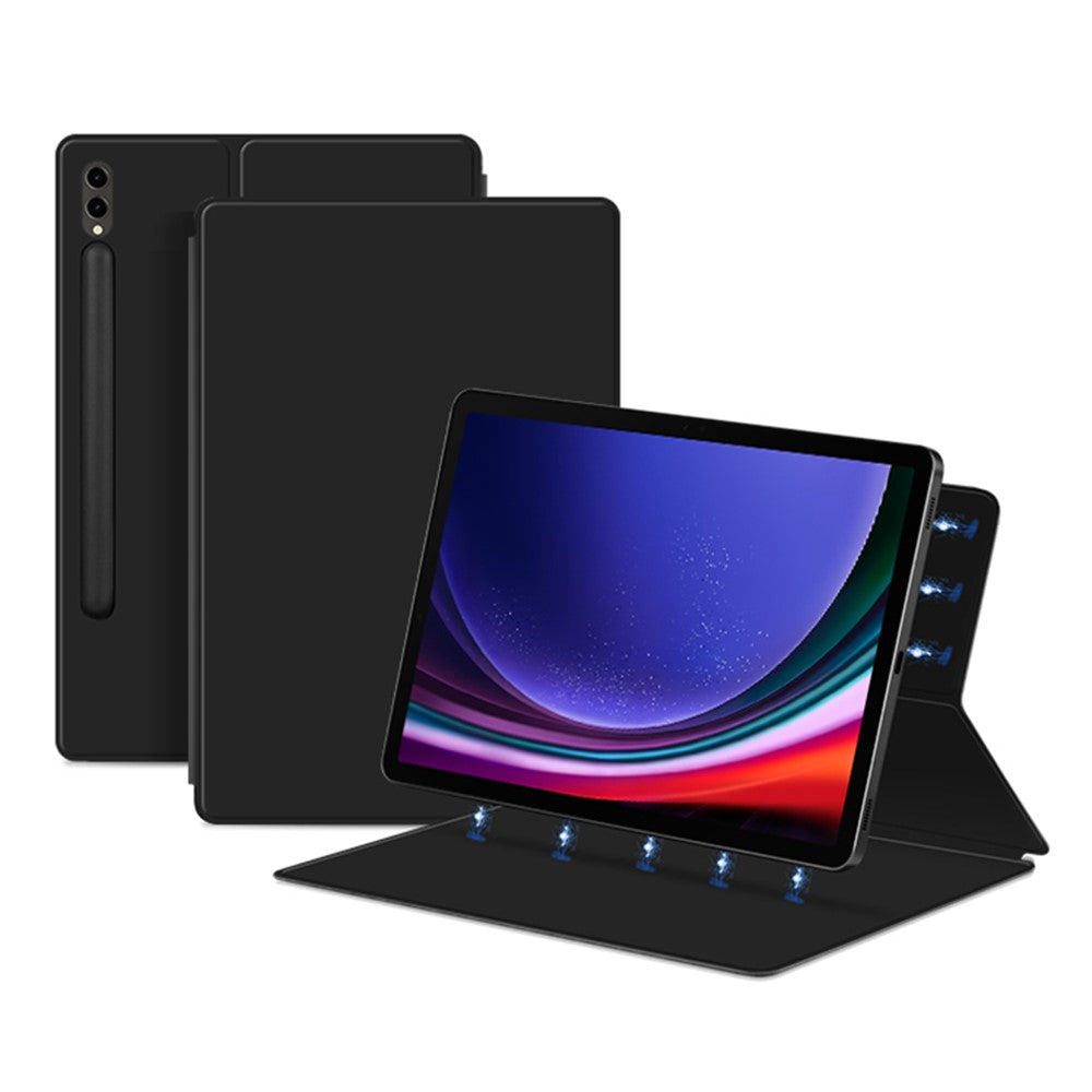 For Samsung Galaxy Tab S10+ / S9+ PU Leather Tablet Case Magnetic Absorption Stand Tablet Cover