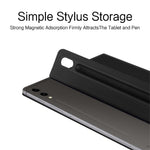 For Samsung Galaxy Tab S10+ / S9+ PU Leather Tablet Case Magnetic Absorption Stand Tablet Cover