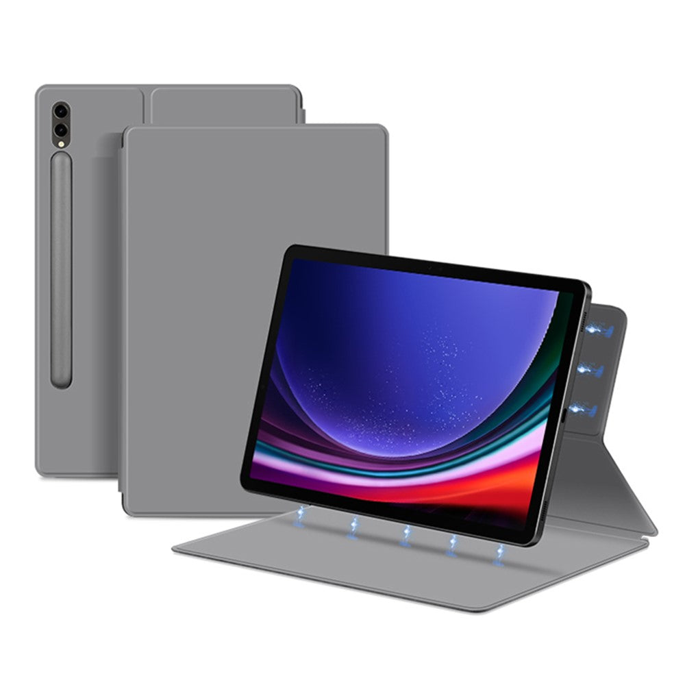 For Samsung Galaxy Tab S10+ / S9+ PU Leather Tablet Case Magnetic Absorption Stand Tablet Cover