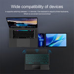 For vivo Pad Air Leather Case + Bluetooth-compatible Keyboard with Backlight Trackpad