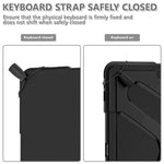 Kickstand Tablet Case for Samsung Galaxy Tab S10 Ultra X920 / S8 Ultra X900 X906 / Tab S9 Ultra X910, Rugged Shockproof PC + TPU Cover with Hand Strap
