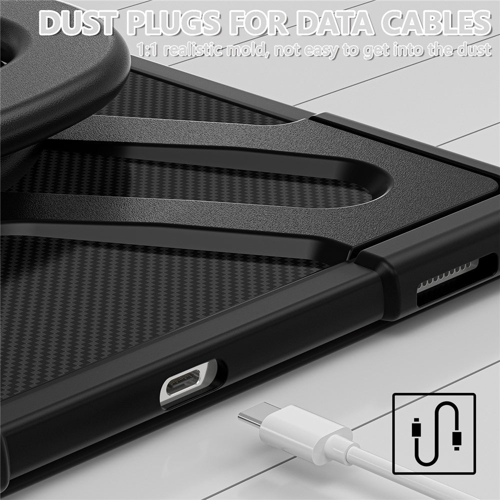 Til Samsung Galaxy Tab S10 Ultra X920 / S8 Ultra X900 / X906 / S9 Ultra X910 Style-B Tabletcover Håndgreb Støttefod PC + TPU Tabletcover