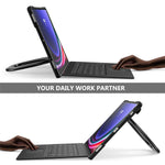 Til Samsung Galaxy Tab S10 Ultra X920 / S8 Ultra X900 / X906 / S9 Ultra X910 Style-B Tabletcover Håndgreb Støttefod PC + TPU Tabletcover