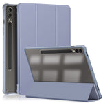 For Samsung Galaxy Tab S10+ Wi-Fi SM-X820 SM-X826B / Tab S9+ (SM-X810 / SM-X816B / SM-X818U) Pen Slot Tablet Case Tri-Fold Stand TPU+Acrylic+PU Leather Cover