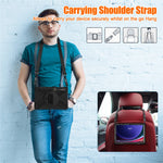 For Samsung Galaxy Tab S10 FE / S10+ X826 / S9 FE+ / S9+ / S8+ / S7 FE / S7+ PC+Silicone Tablet Case Kickstand with Shoulder Strap