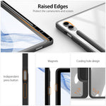 DUX DUCIS TOBY Series til Samsung Galaxy Tab S9 FE+ Tablet Lædercover Tri-fold Stand Cover med Penholder