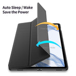 DUX DUCIS TOBY Series til Samsung Galaxy Tab S9 FE+ Tablet Lædercover Tri-fold Stand Cover med Penholder