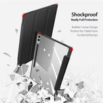 DUX DUCIS TOBY Series til Samsung Galaxy Tab S9 FE+ Tablet Lædercover Tri-fold Stand Cover med Penholder