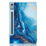 For Lenovo Lenovo Tab P12 TB371FC Pattern Printing Tri-fold Stand Tablet Cover PU Leather +TPU Tablet Case